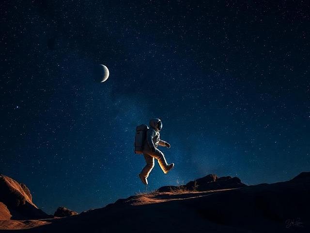 ai generated, astronaut, cosmonaut, space suit, space, universe, galaxy, outer space, space travel, astronautics, astronomy, astronaut suit, space walk, dark, moon